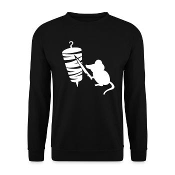 Kebab Grill Souris - Sweat-shirt Unisexe - noir - Devant - Alina (178cm) & Michal (187cm)