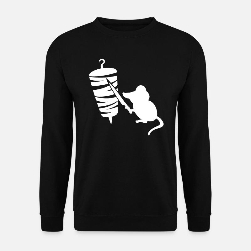 Kebab Grill Maus - Unisex Pullover - Schwarz