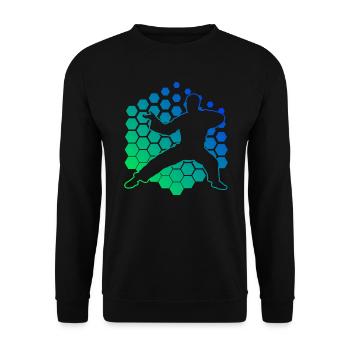 Wushu Arts Martiaux Hommes Kungfu Femmes Kung Fu - Sweat-shirt Unisexe - noir - Devant - Alina (178cm) & Michal (187cm)