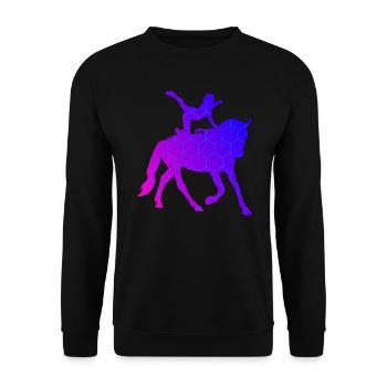 Gymnastique artistique à cheval Art équestre masculin - Sweat-shirt Unisexe - noir - Devant - Alina (178cm) & Michal (187cm)