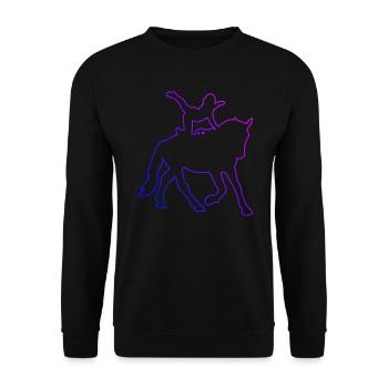 Exercices d’équilibre Contrôle du corps des hommes - Sweat-shirt Unisexe - noir - Devant - Alina (178cm) & Michal (187cm)