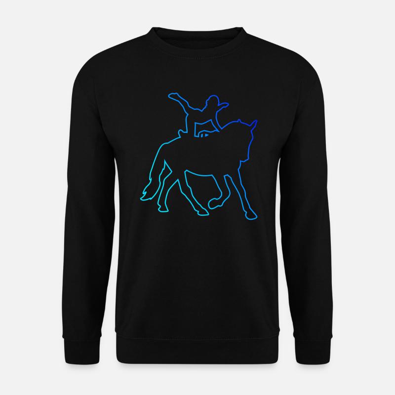 Sportliche Disziplin Pferdeperformance - Unisex Pullover - Schwarz