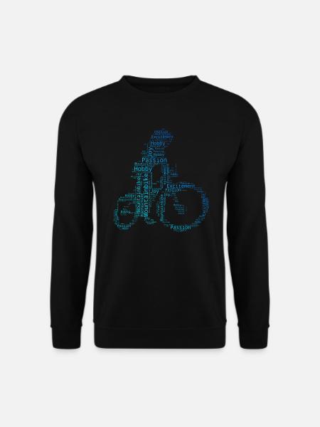 Radfahrer Radsport MTB Herren Mountainbike - Unisex Pullover - Schwarz