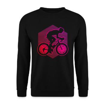 Vélo de route Vélo de route Vélo de route Vélo de route Femmes - Sweat-shirt Unisexe - noir - Devant - Alina (178cm) & Michal (187cm)
