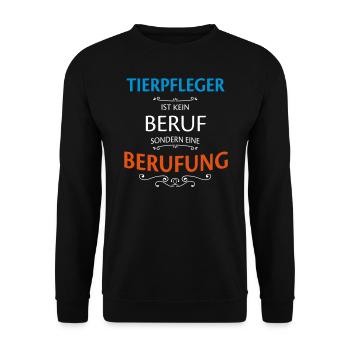 Tierpfleger Beruf - Unisex Pullover - Schwarz - Vorne - Alina (178cm) & Michal (187cm)