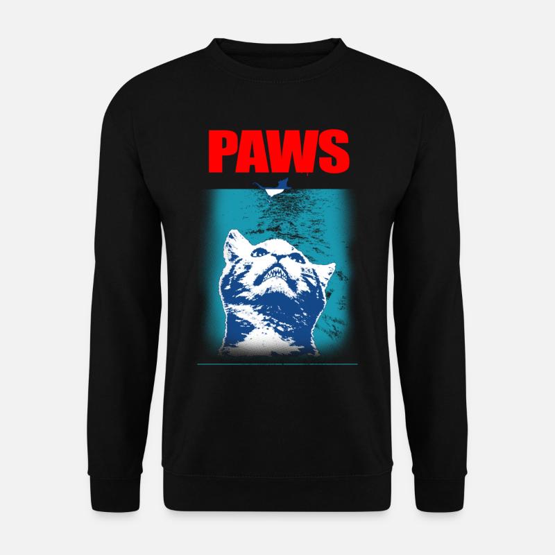Paws - Pfoten - Katze - Cat katzen-shirt Tees - Unisex Pullover - Schwarz