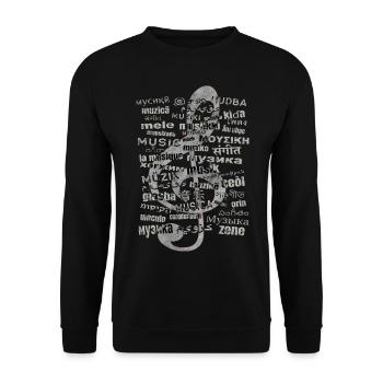 Welt Musik Tag - Unisex Pullover - Schwarz - Vorne - Alina (178cm) & Michal (187cm)
