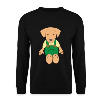 Little cute dog drawing - Unisex Sweatshirt - black - Front - Alina (178cm) & Michal (187cm)
