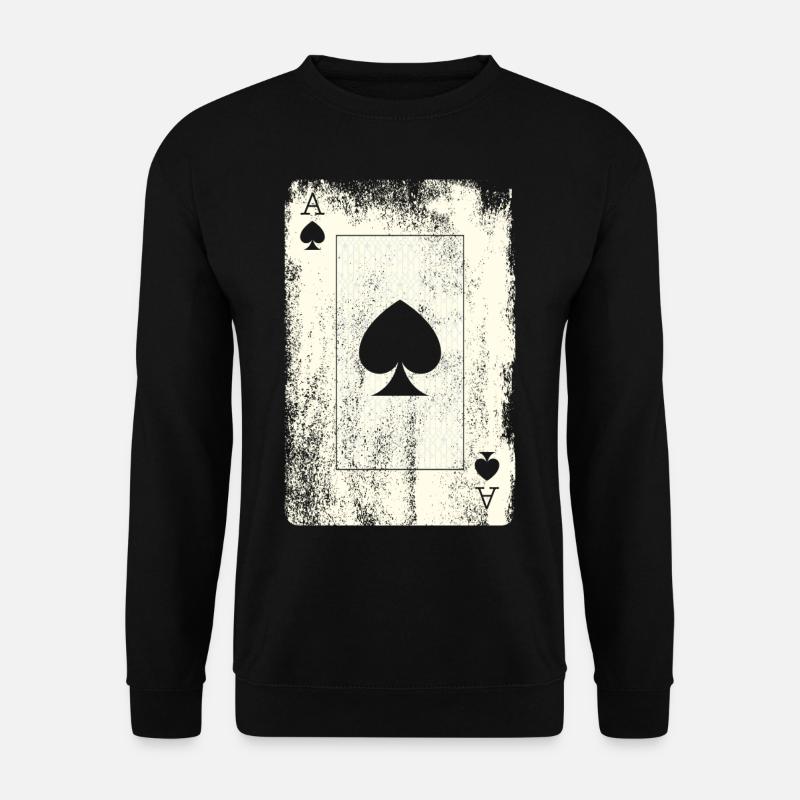 Poker Ass - Unisex Pullover - Schwarz