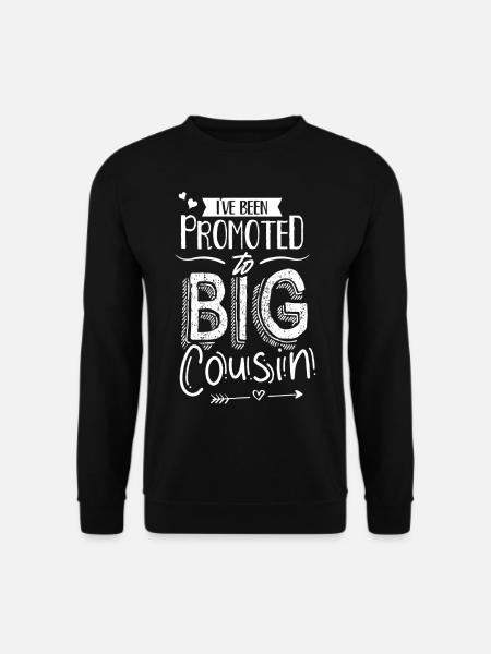 Ich Wurde Zum Großen Cousin Befördert Cousine - Unisex Pullover - Schwarz