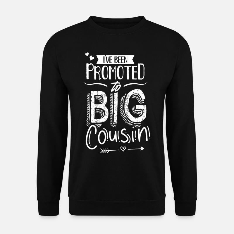 Ich Wurde Zum Großen Cousin Befördert Cousine - Unisex Pullover - Schwarz