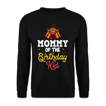 Circus Birthday Party Mama Theme Ringmaster - Unisex Sweatshirt - black - Front - Alina (178cm) & Michal (187cm)