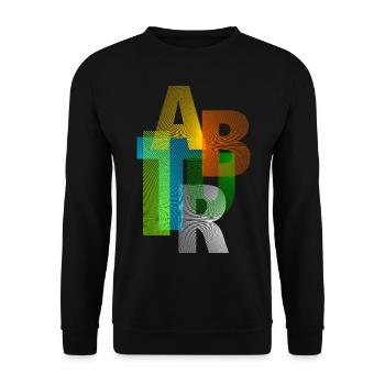 Abitur Modern Design - Unisex Pullover - Schwarz - Vorne - Alina (178cm) & Michal (187cm)