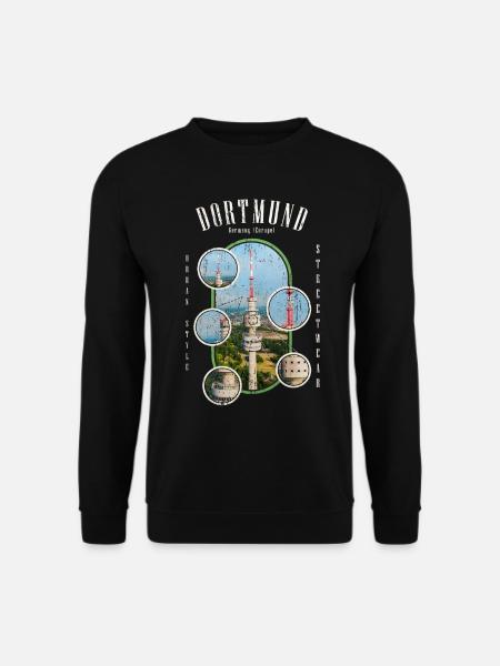 Dortmund Deutschland Stadt Skyline Heimat Liebe - Unisex Pullover - Schwarz