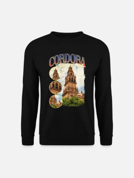 Cordoba Spanien Stadt Skyline Heimat Liebe Urlaub - Unisex Pullover - Schwarz