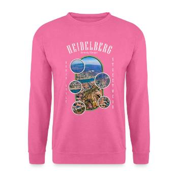 Heidelberg Deutschland Stadt Skyline Heimat Liebe - Unisex Pullover - Pink - Vorne