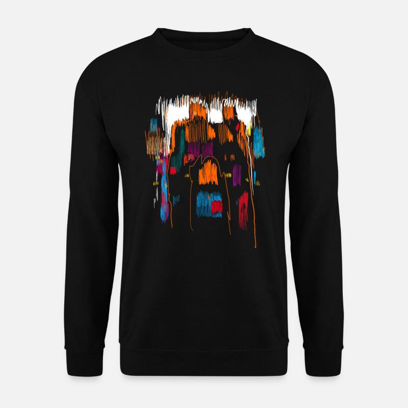 Abstrakt Mittelalter - Unisex Pullover - Schwarz