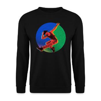 Esthétique de la danse hip hop - Sweat-shirt Unisexe - noir - Devant - Alina (178cm) & Michal (187cm)