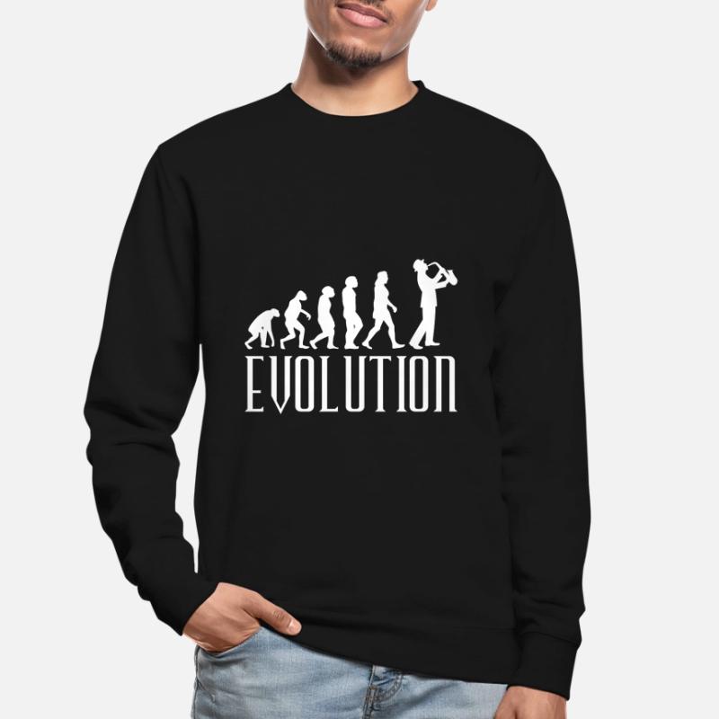 Evolution Saxophone Unisex Sweatshirt