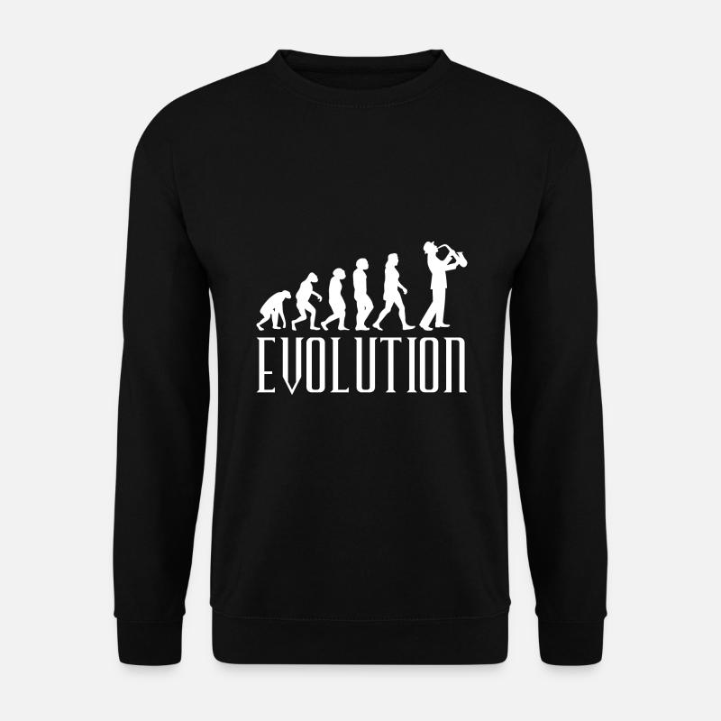 Evolution Saxophone - Sweat-shirt Unisexe - noir