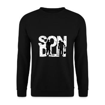 SONDLN ou des sucettes pour les chasseurs de trésors et les Sondlers - Sweat-shirt Unisexe - noir - Devant - Alina (178cm) & Michal (187cm)
