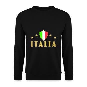 Italia Italien - Unisex Pullover - Schwarz - Vorne - Alina (178cm) & Michal (187cm)