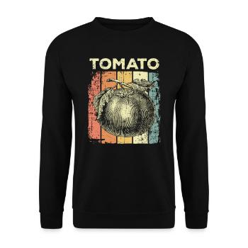 tomato - Unisex Sweatshirt - black - Front - Alina (178cm) & Michal (187cm)