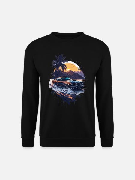 Voiture de sport classique - Sweat-shirt Unisexe - noir