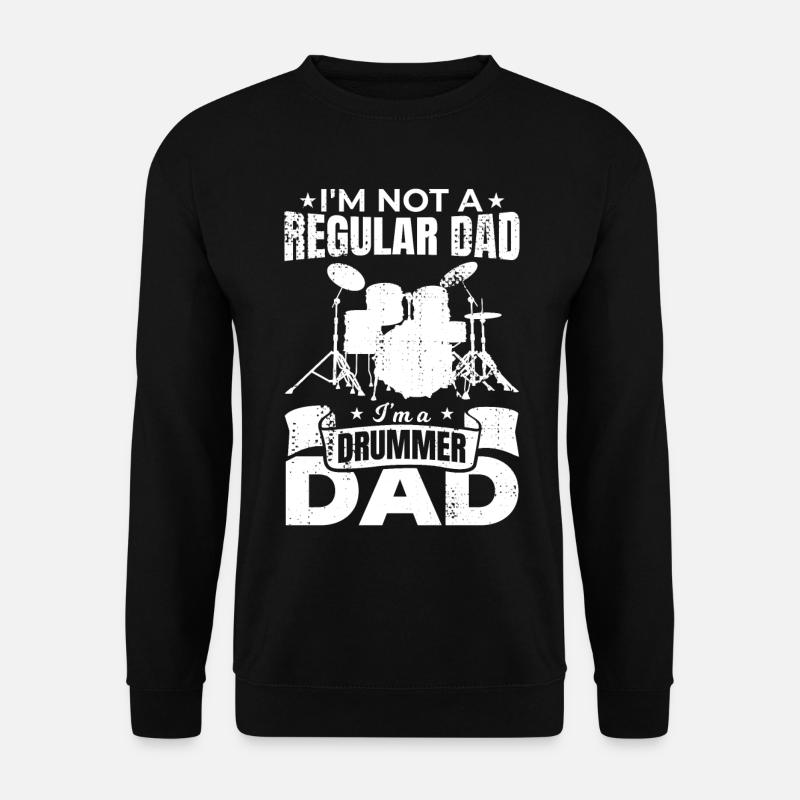 Ich bin ein Schlagzeuger Vater - Unisex Pullover - Schwarz