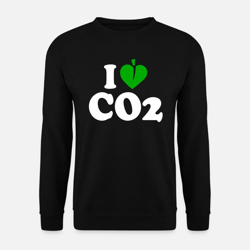 I love co2 - Unisex Pullover - Schwarz