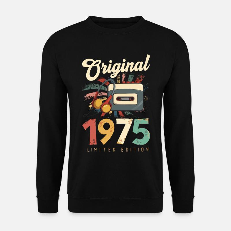 Original 1975 Limited Edition Retro Vintage - Unisex Pullover - Schwarz