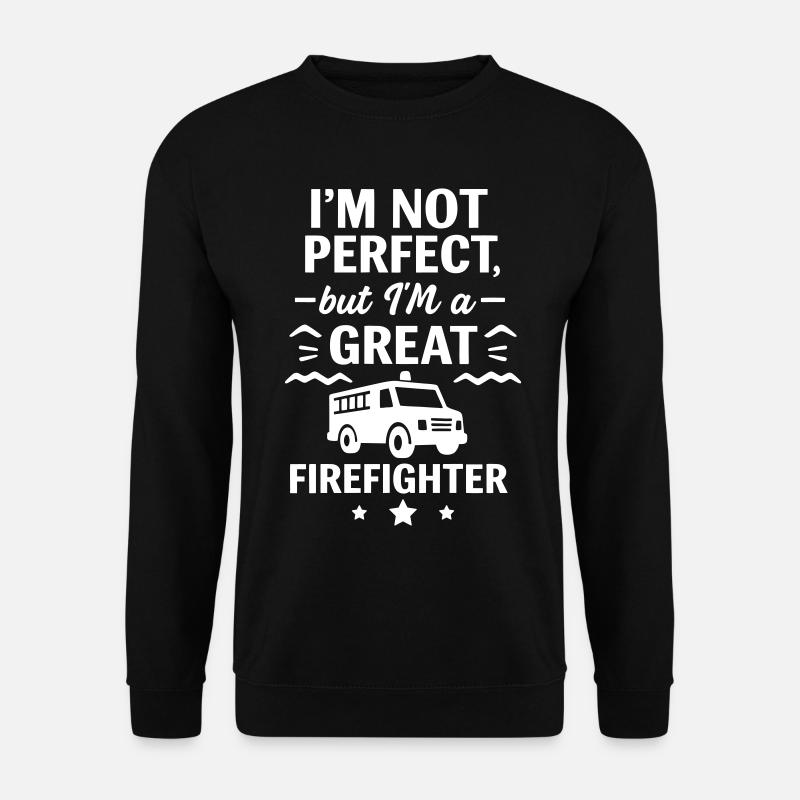 Super-Feuerwehr-Held - Unisex Pullover - Schwarz