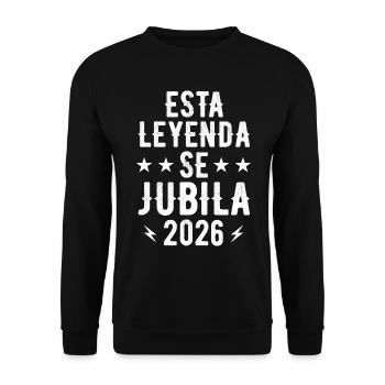 Cette légende prend sa retraite en 2026 - Sweat-shirt Unisexe - noir - Devant - Alina (178cm) & Michal (187cm)