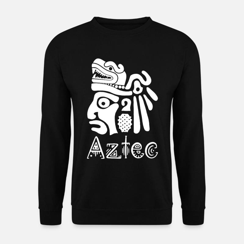 Aztec Warrior (White) - Unisex Sweatshirt - black