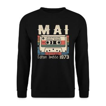 Mai 1983 - Sweat-shirt Unisexe - noir - Devant - Alina (178cm) & Michal (187cm)