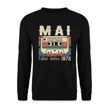 Mai 1983 - Sweat-shirt Unisexe - noir - Devant - Alina (178cm) & Michal (187cm)