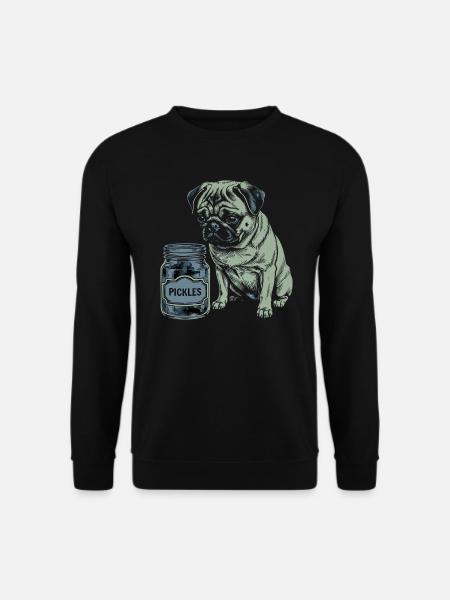 Hundefreund Design – Herz für Vierbeiner - Unisex Pullover - Schwarz