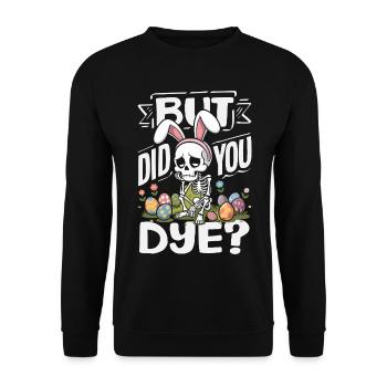 Joyeuse Pâques, douce chasse aux œufs du lapin, œufs de Pâques - Sweat-shirt Unisexe - noir - Devant - Alina (178cm) & Michal (187cm)