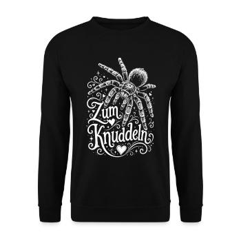 Vogelspinnen Fan - Unisex Pullover - Schwarz - Vorne - Alina (178cm) & Michal (187cm)