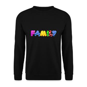 Baby Eltern Kind Geschenk Sprüche Geburt Mama Papa - Unisex Pullover - Schwarz - Vorne - Alina (178cm) & Michal (187cm)