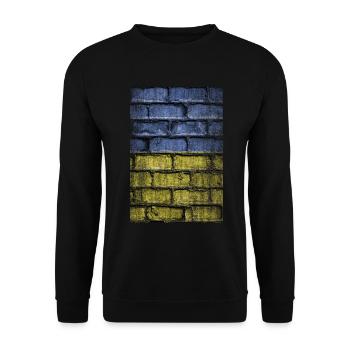 Wall Ukraine - Unisex Sweatshirt - black - Front - Alina (178cm) & Michal (187cm)