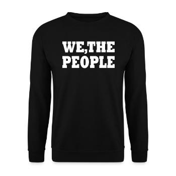 we the people - Unisex Sweatshirt - black - Front - Alina (178cm) & Michal (187cm)