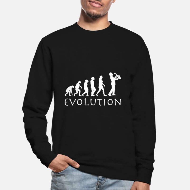 Saxophone Player Evolution Unisex Sweatshirt