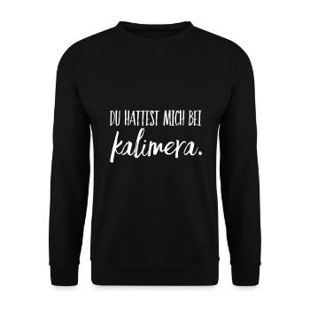 Lustiger Griechischer Spruch Griechenland Geschenk - Unisex Pullover - Schwarz - Vorne - Alina (178cm) & Michal (187cm)