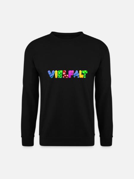 AfD stoppen gegen rechts Demokratie Vielfalt links - Unisex Pullover - Schwarz