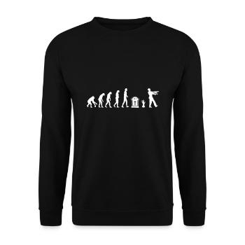 Zombie Evolution - Zombies - Unisex Pullover - Schwarz - Vorne - Alina (178cm) & Michal (187cm)