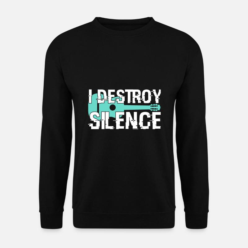 Gitarre lustiger Spruch - Unisex Pullover - Schwarz