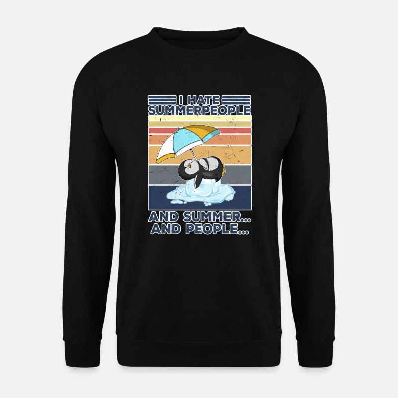 antisocial Sommer hasser ich hasse menschen - Unisex Pullover - Schwarz