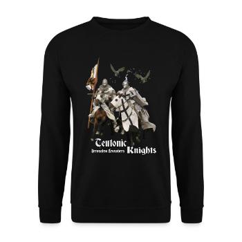 Teutonic knights Jerusalem Crusaders - Unisex Sweatshirt - black - Front - Alina (178cm) & Michal (187cm)
