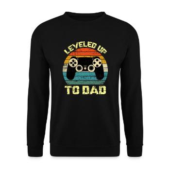Nouveau cadeau d'oncle / mis à niveau pour les t-shirts de l'oncle / cadeau pour - Sweat-shirt Unisexe - noir - Devant - Alina (178cm) & Michal (187cm)